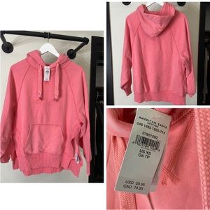 American Eagle Oversized Side Slit Hoodie